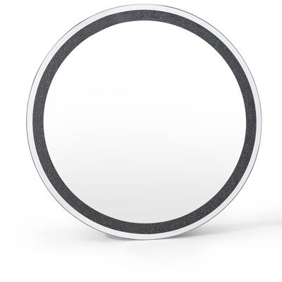 Spiegel - Trion Asse - Decoratieve Spiegel - Rond - 80cm - Zwart - Spiegelglas