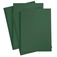 Hobby en knutselen karton vellen - 10x - donkergroen - A4 - 21 x 30 cm - 180 grams