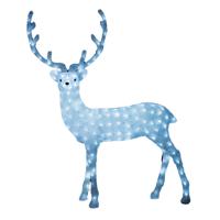 Kerstverlichting figuur - rendier - 118,5 cm - 200 leds - helder wit - verlichte figuren