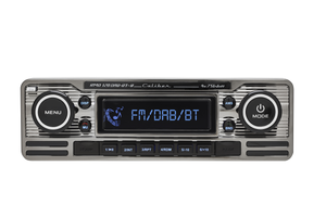 Autoradio met DAB+ - USB - Bluetooth® technologie  4x75Watt  - Retro look Zwart chrome (RMD120DAB-BT-B)