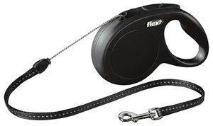 Flexi New CLASSIC 8 m Zwart Hond Intrekbare riem