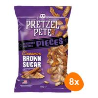 Pretzel Pete - Cinnamon Brown Sugar Pretzel Pieces - 8x 160g
