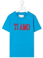 Alberta Ferretti Kids t-shirt Ti Amo imprimé - Bleu - thumbnail