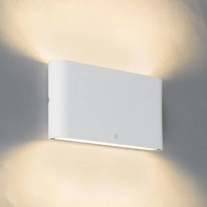 QAZQA Moderne buiten wandlamp wit 17,5 cm incl. LED IP65 - Batt