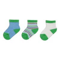 Playshoes newborn sokjes 3-pack groen Maat