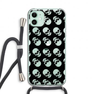 Musketon Skulls: iPhone 11 Transparant Hoesje met koord