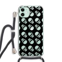 Musketon Skulls: iPhone 11 Transparant Hoesje met koord