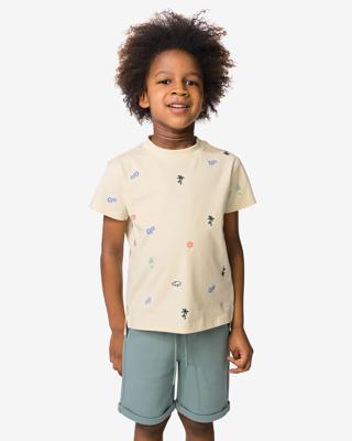 HEMA Kinder T-shirt surfplank ecru (ecru)