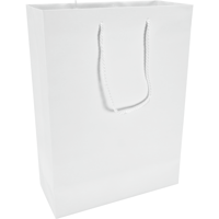 Tas | Papier | met koord | 27x 12x37cm | draagtas | wit | 100 stuks
