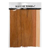 Creativ Company Bamboe fineer beuken eiken mahonie, 3 vellen