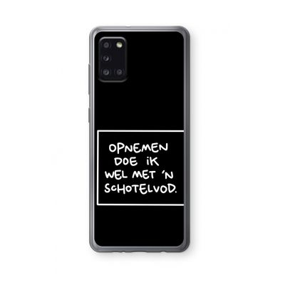 Schotelvod: Samsung Galaxy A31 Transparant Hoesje