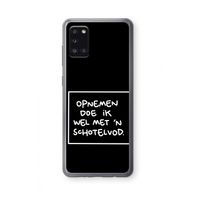 Schotelvod: Samsung Galaxy A31 Transparant Hoesje