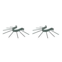 Regenpijpbeschermers - 2x - anti klimbeugels voor regenpijpen - 10,5 cm - metaal