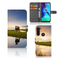 Motorola Moto G Pro | Telefoonhoesje | Met pasjeshouder | Koe