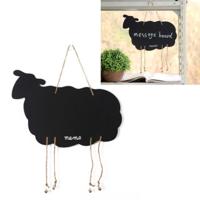 Schapen vorm Creative opknoping dubbelzijdig zwart witte Message Board opknoping houten Creative bericht Blackboard Home Decoratie hout ambachten