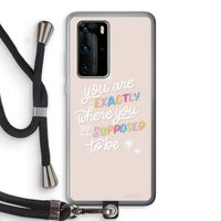 Right Place: Huawei P40 Pro Transparant Hoesje met koord