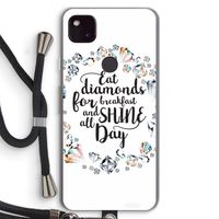 Diamonds: Pixel 4a 5G Transparant Hoesje met koord