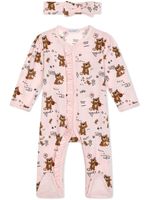 Dolce & Gabbana Kids trousseau de naissance à imprimé léopard - Rose