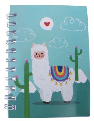 LG Imports notitieboekje Alpaca junior 8 x 10 cm papier groen LG Imports notitieboekje Alpaca junior 8 x 10 cm papier groen