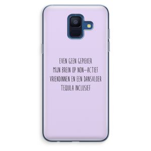 Tequila: Samsung Galaxy A6 (2018) Transparant Hoesje