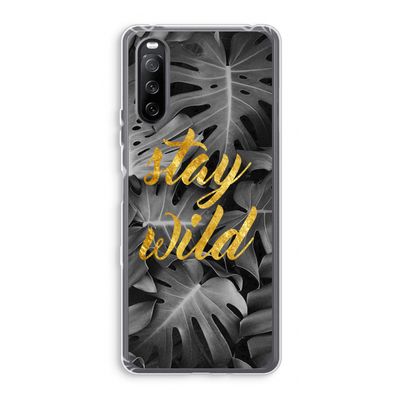 Stay wild: Sony Xperia 10 III Transparant Hoesje