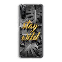 Stay wild: Sony Xperia 10 III Transparant Hoesje