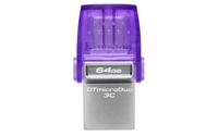 Kingston Technology DataTraveler 64GB microDuo 3C 200 MB/s dubbele USB-A + USB-C - thumbnail