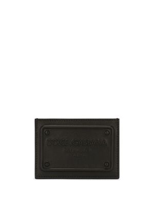 Dolce & Gabbana porte-cartes colour block à logo DG - Noir