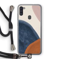 Geo #1: Samsung Galaxy A11 Transparant Hoesje met koord