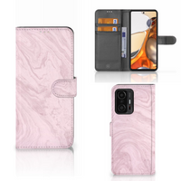 Xiaomi 11T | 11T Pro Bookcase Marble Pink - Origineel Cadeau Vriendin - thumbnail