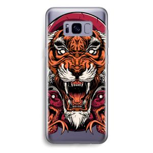 Tiger and Rattlesnakes: Samsung Galaxy S8 Transparant Hoesje