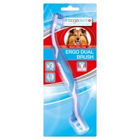 bogadentÂ® Hondentandenborstel Ergo Dual Brush, blauw-wit - thumbnail