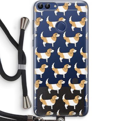Doggy: Huawei P Smart (2018) Transparant Hoesje met koord