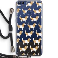 Doggy: Huawei P Smart (2018) Transparant Hoesje met koord