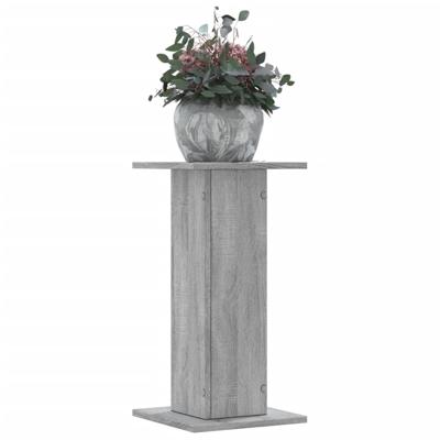 VidaXL Plantenstandaards 2 st 30x30x60 cm bewerkt hout grijs sonoma