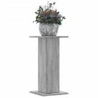 VidaXL Plantenstandaards 2 st 30x30x60 cm bewerkt hout grijs sonoma