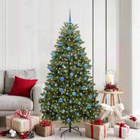 VidaXL Kunstkerstboom met 300 led groen 180 cm pvc en metaal