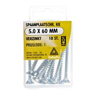 Spaanpl.schr. 5.0x60mm 10st - Deltafix