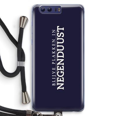 Blijve plakken in Negenduust: Honor 9 Transparant Hoesje met koord