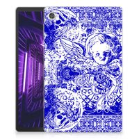 Tablet BackCover Lenovo Tab M10 Plus Angel Skull Blauw