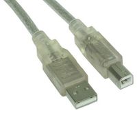 InLine 34550T USB-kabel 10 m USB A USB B Transparant