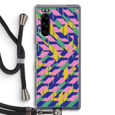 Skew Blush 1: Sony Xperia 5 Transparant Hoesje met koord