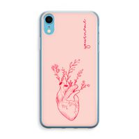 Blooming Heart: iPhone XR Transparant Hoesje Blooming Heart: iPhone XR Transparant Hoesje