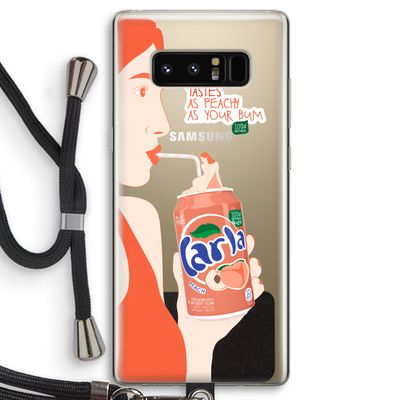 Peach please!: Samsung Galaxy Note 8 Transparant Hoesje met koord