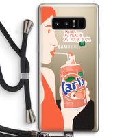 Peach please!: Samsung Galaxy Note 8 Transparant Hoesje met koord