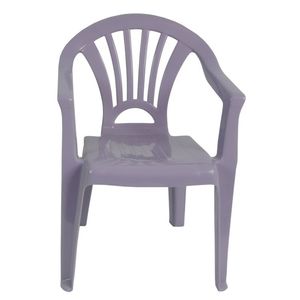 Plastic kinderstoel lila paars 37 x 31 x 51 cm - Kinderstoelen