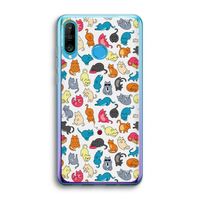 Kleurrijke katten: Huawei P30 Lite Transparant Hoesje