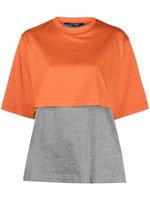 Sofie D'hoore t-shirt bicolore à manches courtes - Orange