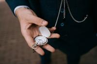 Peaky Blinders Horloge Zilver Met Bal En Albert Chain | Peaky Blinders