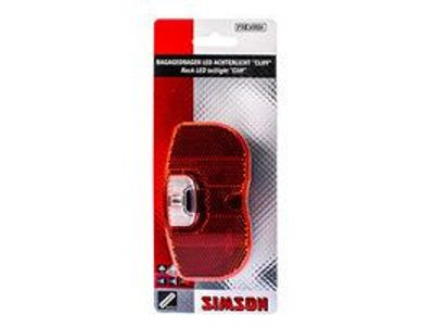 Simson batterij bagagedrager achterlicht cliff 1 led on/of